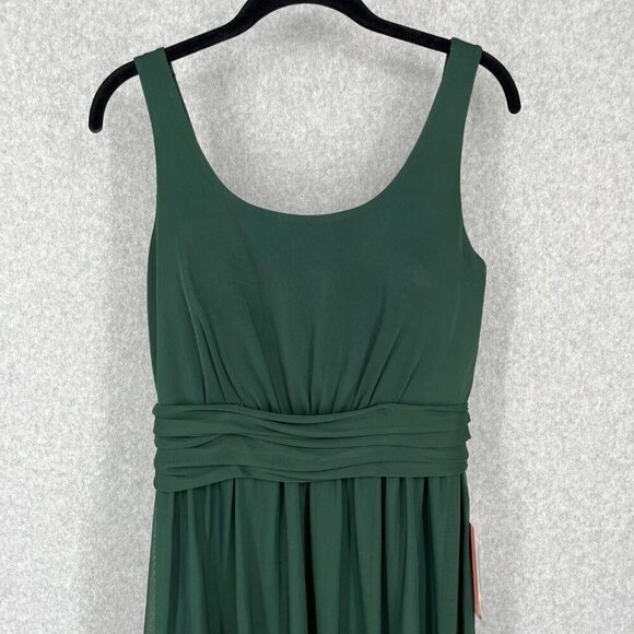 Birdy Grey Jan Dress Size M Emerald Green Low Back Bridesmaid Formal Pockets NEW - Picture 2 of 14